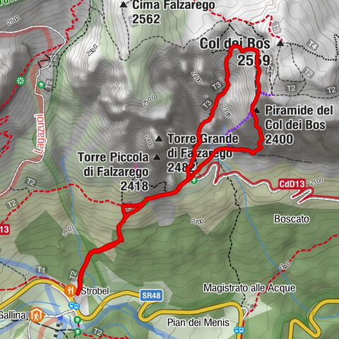Col dei Bos - Spigolo Alpini 