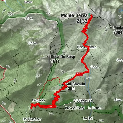 🎒Cima Monte Serva - Trekking
