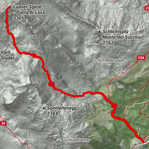 Punta di Lasa - mt. 3305 - Trekking