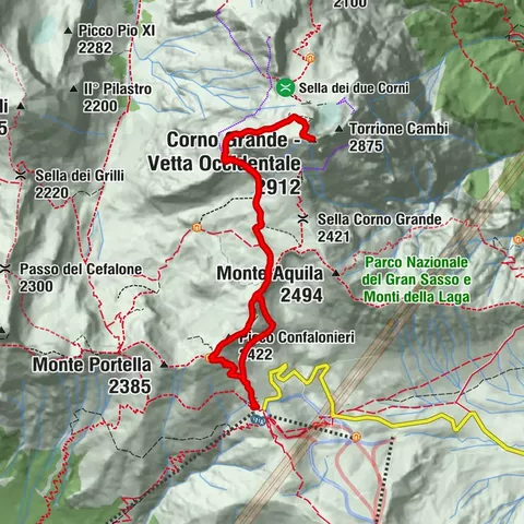 Corno Grande - Via Normale