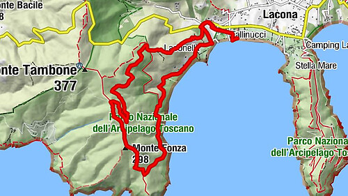 Lacona Monte di Fonza Wanderung