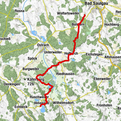 Ulrika Pilgerweg 4. Etappe:  Kloster Sießen nach Illmensee