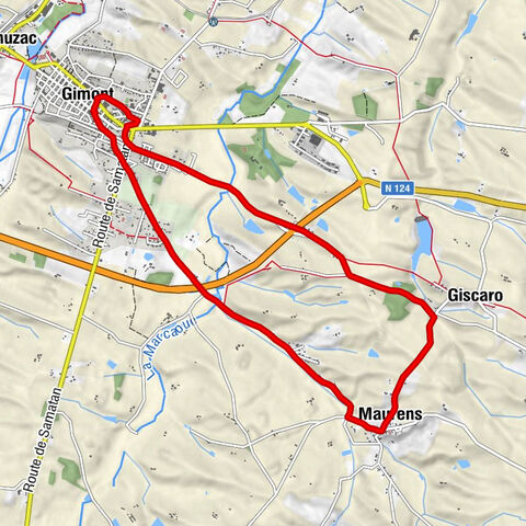 Entdeckungsroute der Künstlerischen Wege auf den Anhöhen von Arrats-Gimone