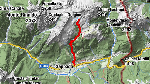 25 OLBE-SEEN auf der Skipiste und Weg 135 - Sappada