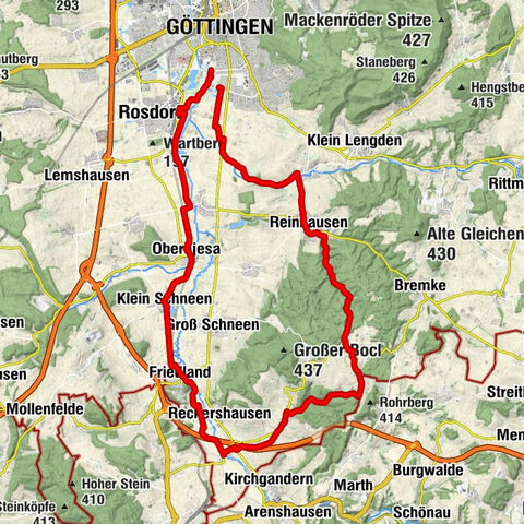 Durch den Reinhäuser Wald und Leinetal