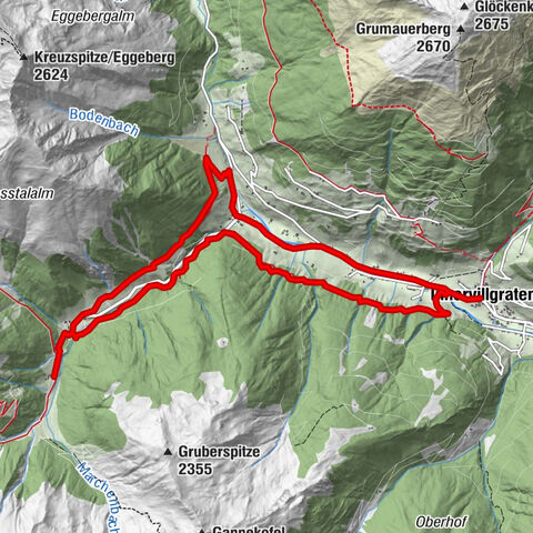 Innervillgraten - Kalkstein - Alfenalm - Schönegg