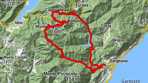 Navazzo Speichersee Runde und 11km Trail