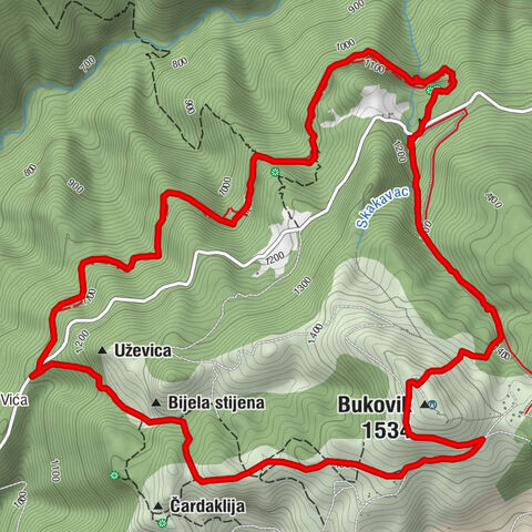 Skakavac Wasserfall und Bukovik Gipfel