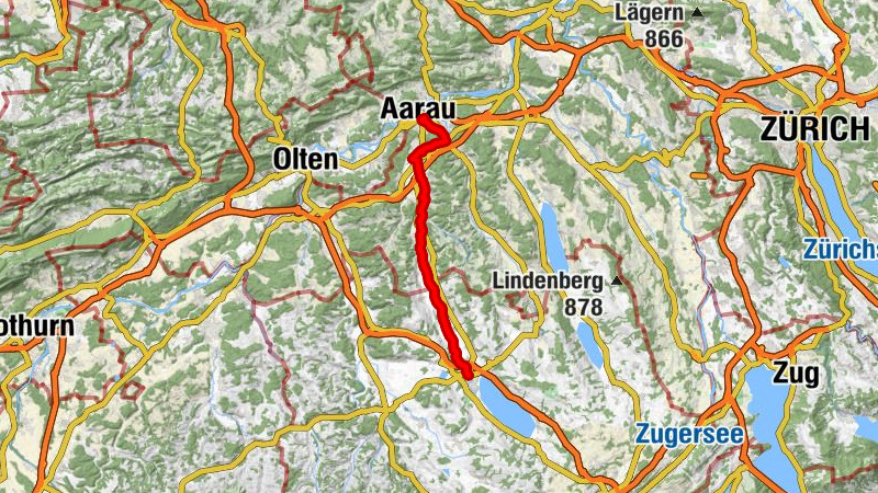 Nord-Süd-Route im Suhrental