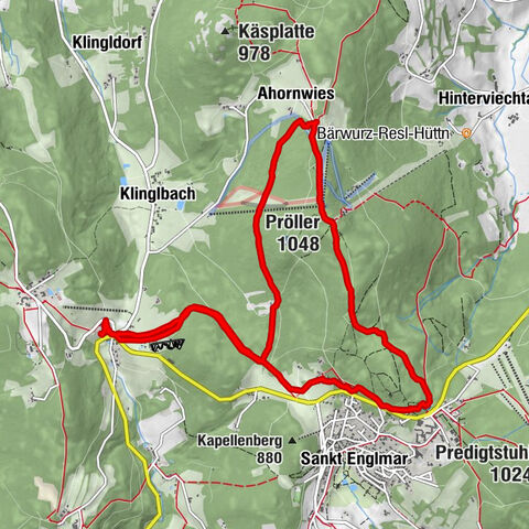 Grün/St. Englmar - Pröller - Grün St. Englmar