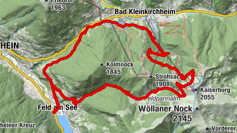 08-T8-T20 Tour um den Kolmnock mit Rossalmhütten- und Bachweg-Trail