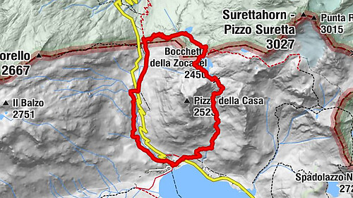 Montespluga - Splügen Pass - Bergseeli - Lago Azzuro - Bocchetta della Zacopel - Montespluga