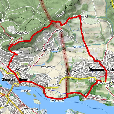 Grenzüberschreitender Erlebnispfad  Öhningen - Stein am Rhein