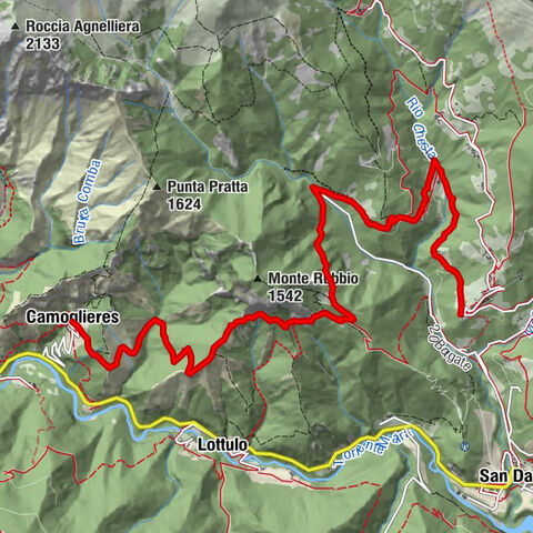 Okzitanische Routen: Etappe 3 Pagliero, Weiler San Damiano Macra – Weiler Camoglieres