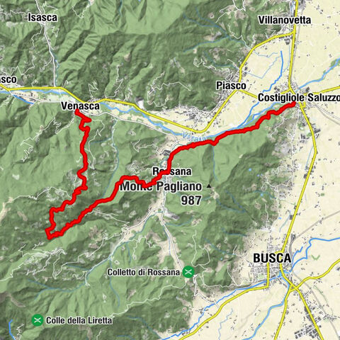 Val Varaita Trekking: Tappa 12 Venasca  - Costigliole Saluzzo
