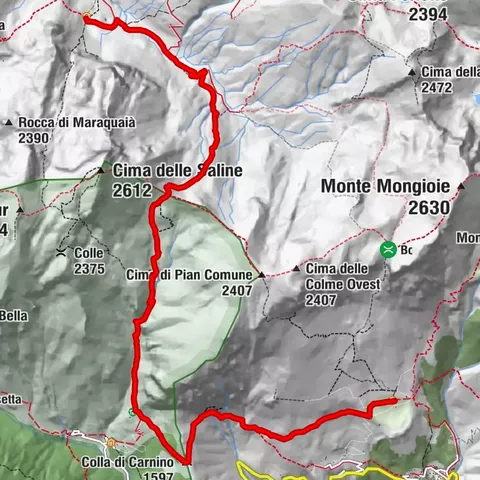 Besichtigung von Marguareis | Etappe 3 Mondovì-Schutzhütte – Mongioie-Schutzhütte