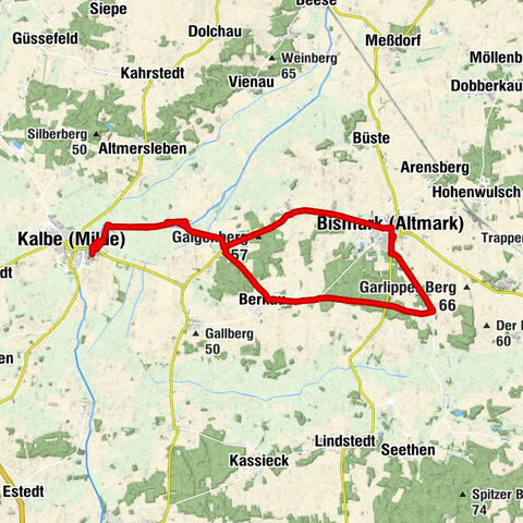 Rund um Kalbe (Milde) - Eine Radtour nach Könnigde (Altmark)