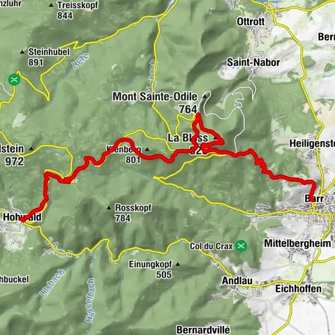 Querung des Vogesenmassivs - Etappe 10 - Le Hohwald - Barr