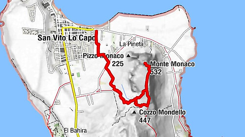 Monte Monaco, San Vito Lo Capo, Italien