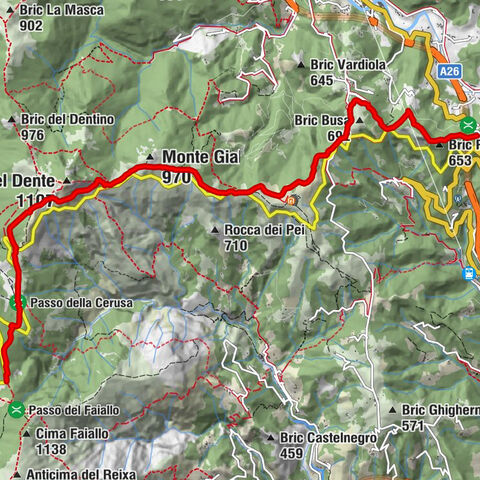 Etappe Nr. 21: Passo del Faiallo - Passo del Turchino