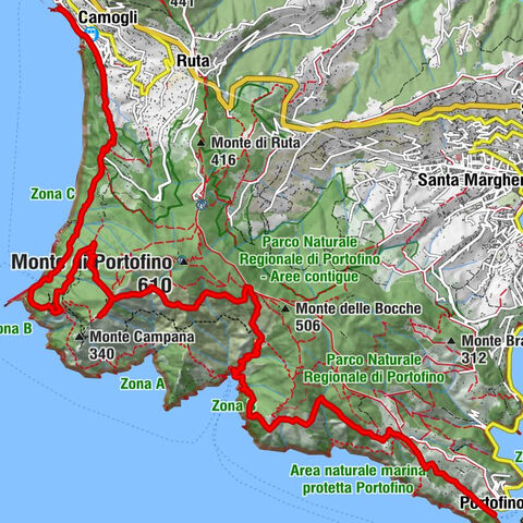 Strecke 10: Portofino - Camogli