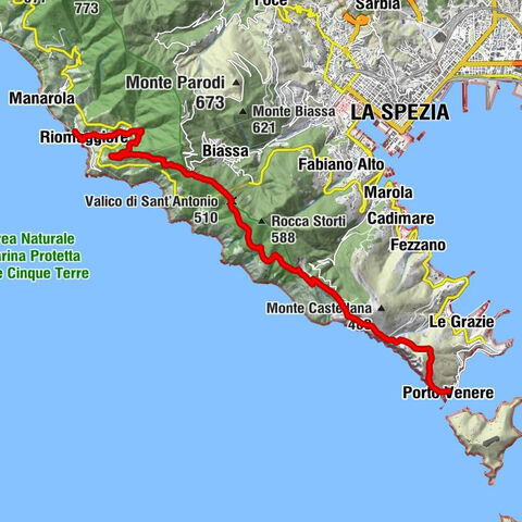 Strecke 03: La Spezia- Riomaggiore