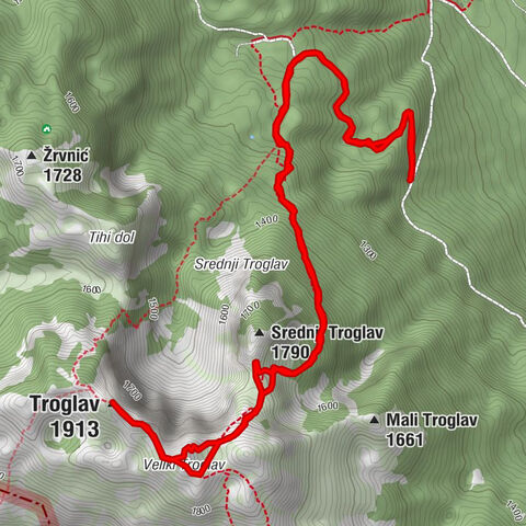 Troglav 1913 mnv - Bosna i Hercegovina