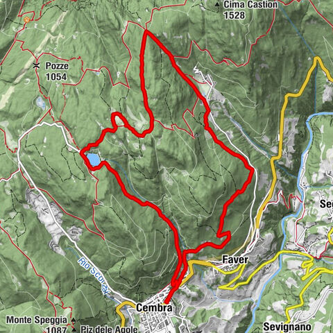 Von Cembra zum "Lago Santo"