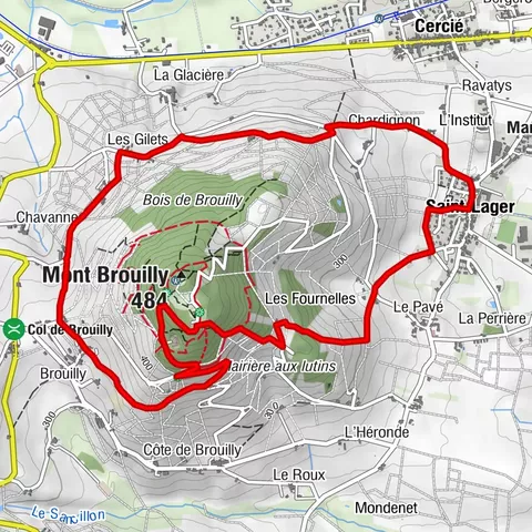 Der Mont Brouilly, zwischen Weinbergen und Kultur - Beaujolais - Saint-Lager
