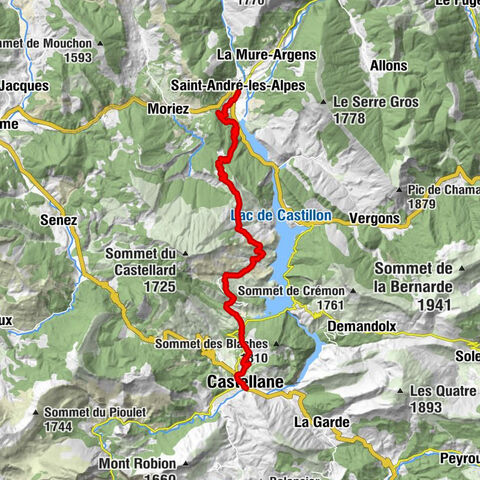 008 TransVerdon Abschnitt - Von Saint-André-les-Alpes nach Castellane