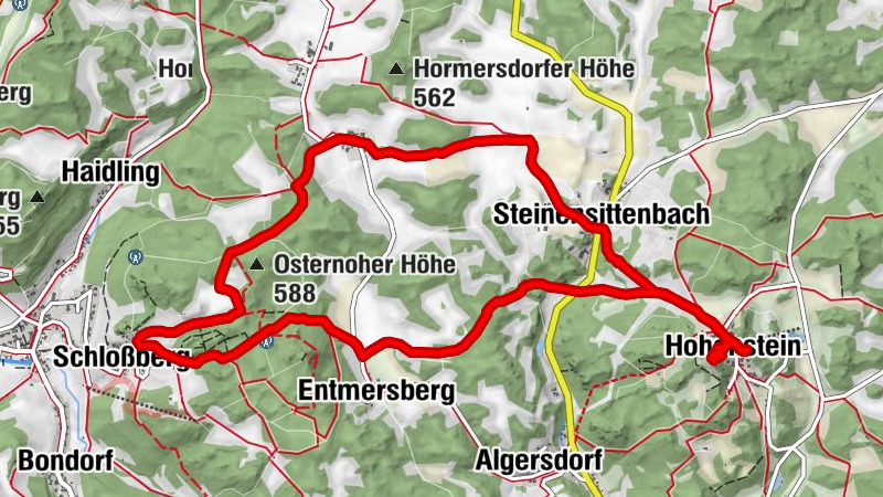 Von Osternohe zur Burg Hohenstein und dem Windbeutelcafe
