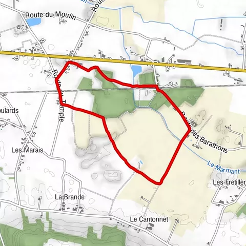 Circuit du pont des gouttes à Saint-Avit-Saint-Nazaire