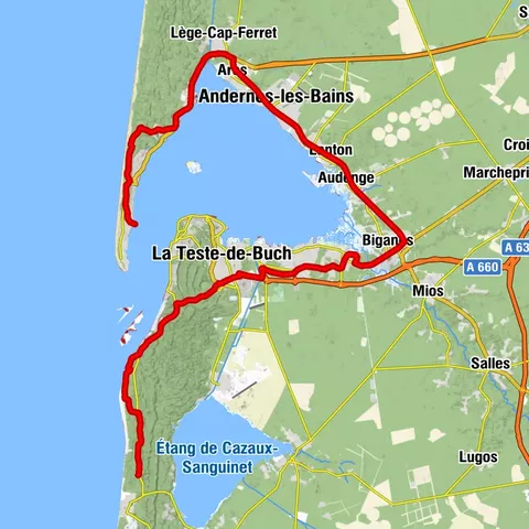 Le Tour du Bassin d'Arcachon à vélo - Du Cap-Ferret à la Dune du Pilat