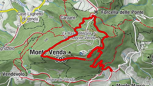 Monte Venda, Rundwanderung Provincia di Padova, Italien