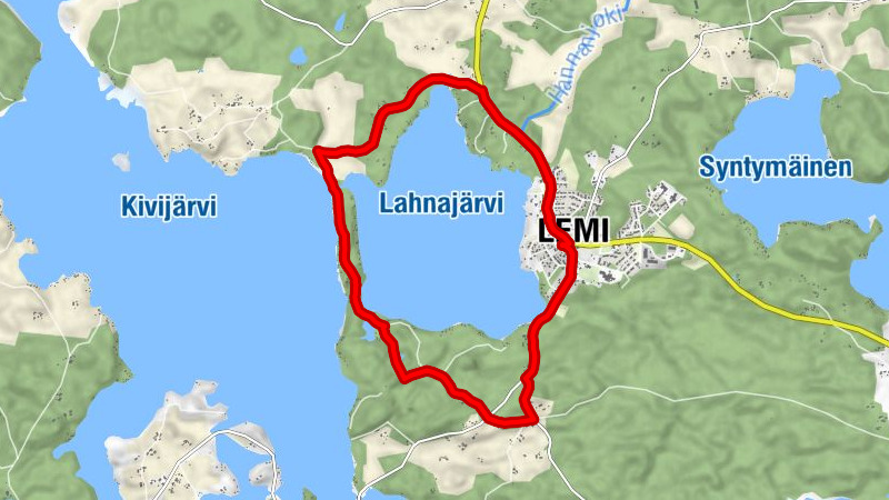 Lahnajärvi-Weg, Lemi