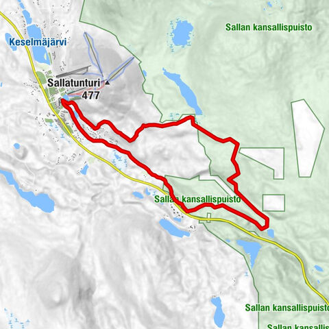 Kaunisharju-Runde, Salla