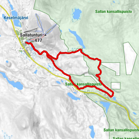 Kaunisharju-Runde, Mountainbiking, Salla
