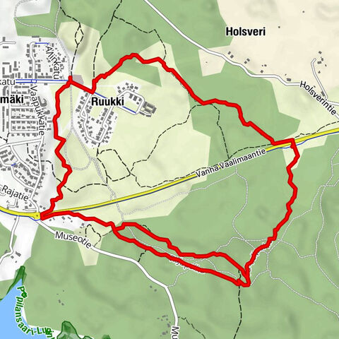 Tarmola - Teirikallio - Wanderroute