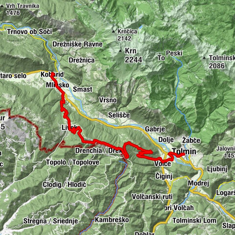 SOČA-TAL I3: Kobarid - Kolovrat - Tolmin
