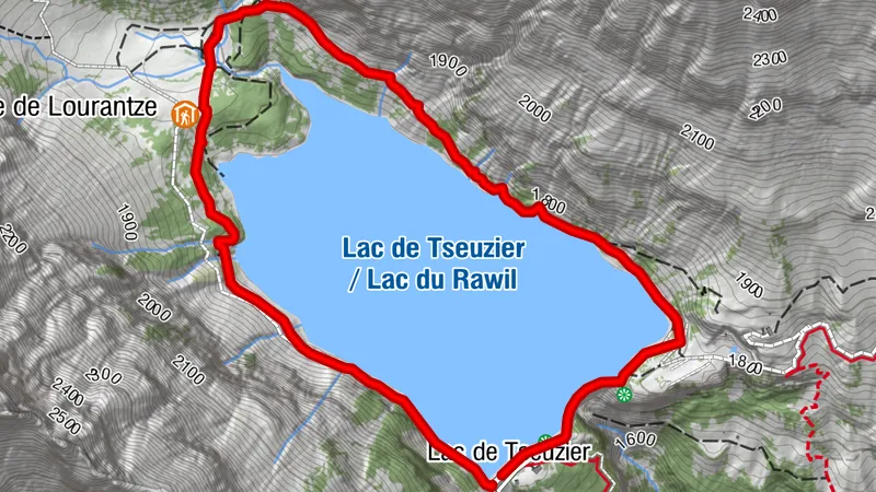 Rund um den Tseuzier Stausee