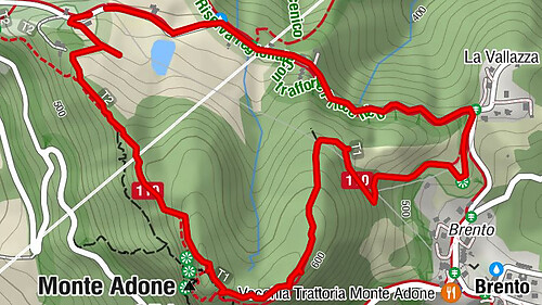 Rondwandelen en naar de top. Monte Bolino