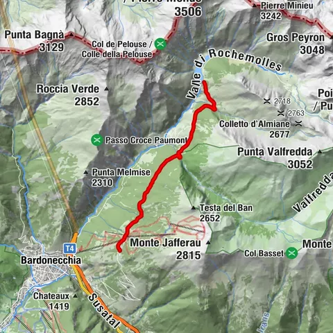 BARDONECCHIA Bacini Frejusia - Decauville - Staumauer von Rochemolles