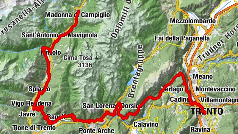 Cammino di San Vili - Hohe Route