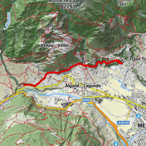Algunder Waalweg ab Töll