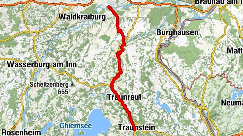 Mühldorfer Radlstern: Mühldorf-Traunstein