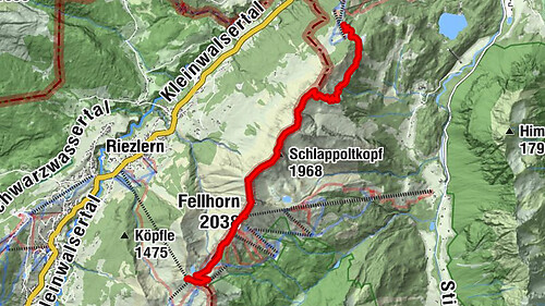 Kanzelwand nach Söllereck