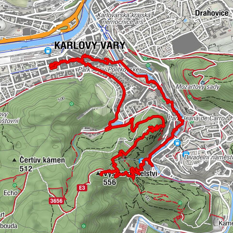 Karlsbadtour über Dianaturm und Kamzik (Hirschsprung)