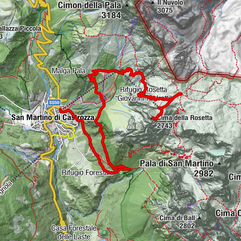 Cima Rosetta San Martino di Castrossa