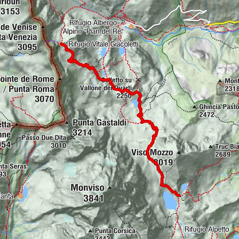 02 Monviso Ring. Rifugio Quindino Sella - Rifugio Giacoletti. Crissolo, Piemonte/Italia