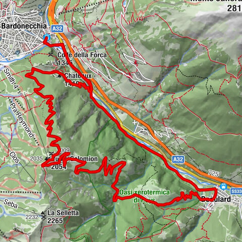 BARDONECCHIA Rundweg Punta Colomion - Puys - Beaulard